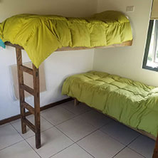 Dormitorio para 2 personas Cabañas Vista Montaña