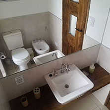 Hermoso baño de Cabañas Vista Montaña