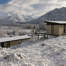 Hermoso invierno en Potrerillos en las cabañas Vista Montaña